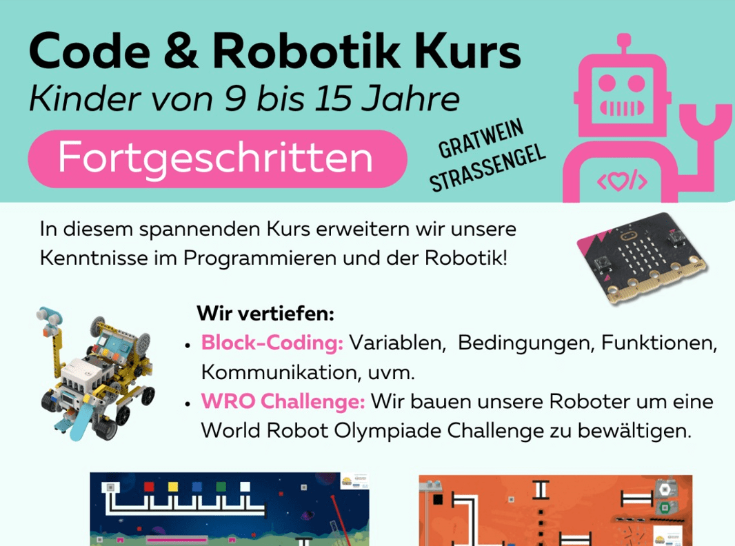 Code & Robotik Fortgeschritten Herbst 2025